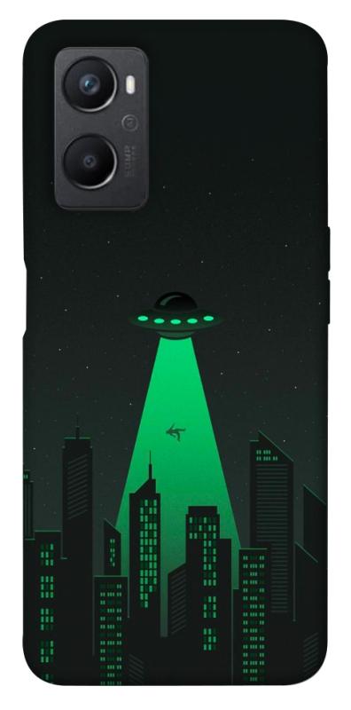 Чехол itsPrint Green ufo для Oppo A96, космос, купить оптом с доставкой
