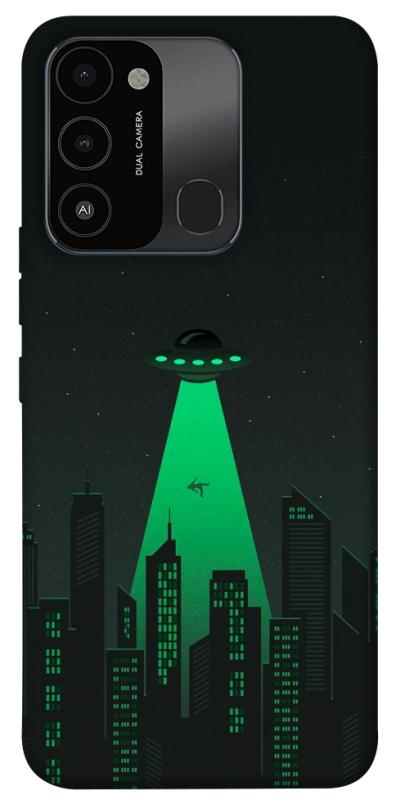 Чехол itsPrint Green ufo для Tecno Spark Go 2022 (KG5m), космос, купить оптом с доставкой
