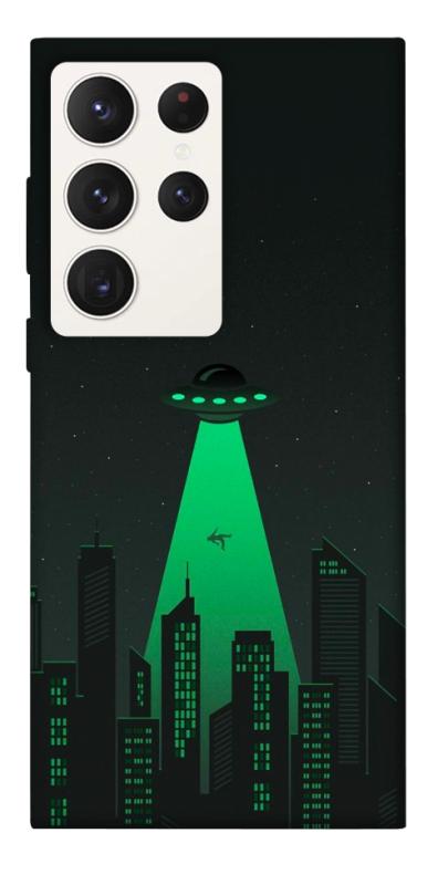 Чехол itsPrint Green ufo для Samsung Galaxy S23 Ultra, космос, купить оптом с доставкой