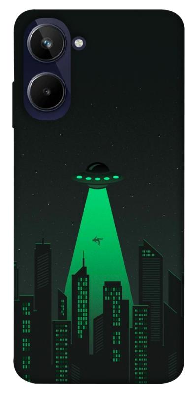 Чехол itsPrint Green ufo для Realme 10 4G, космос, купить оптом с доставкой