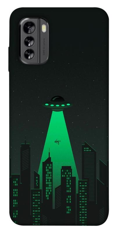 Чехол itsPrint Green ufo для Nokia G60, космос, купить оптом с доставкой