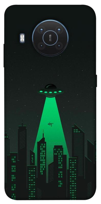 Чехол itsPrint Green ufo для Nokia X10 / X20, космос, купить оптом с доставкой