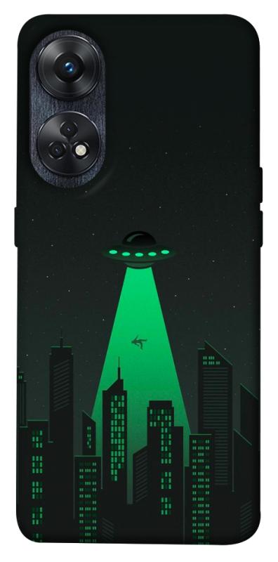 Чехол itsPrint Green ufo для Oppo Reno 8 T 4G, космос, купить оптом с доставкой