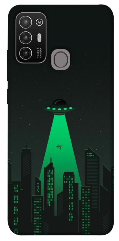 Чехол itsPrint Green ufo для ZTE Blade A52, космос, купить оптом с доставкой