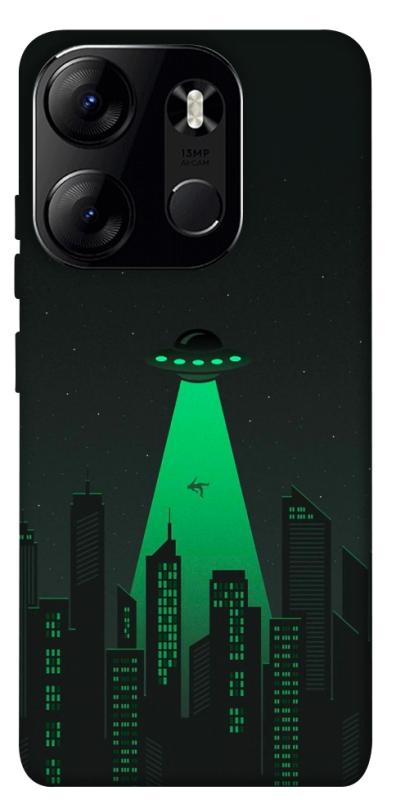 Чехол itsPrint Green ufo для Tecno Spark Go 2023, космос, купить оптом с доставкой