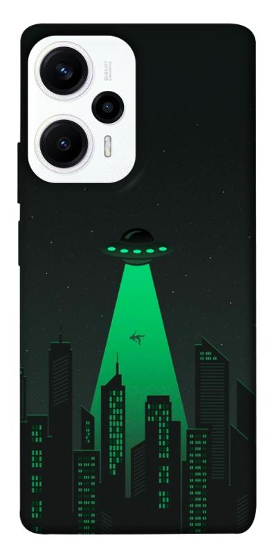 Чехол itsPrint Green ufo для Xiaomi Poco F5 / Note 12 Turbo, космос, купить оптом с доставкой