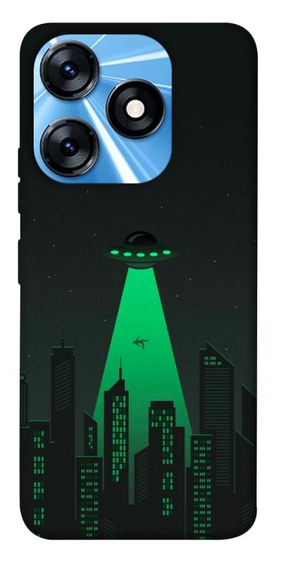Чехол itsPrint Green ufo для TECNO Spark 10 Pro, космос, купить оптом с доставкой