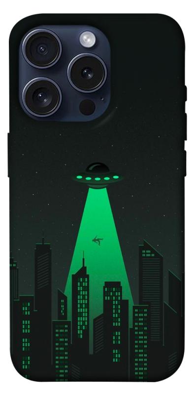 Чехол itsPrint Green ufo для Apple iPhone 15 Pro (6.1"), космос, купить оптом с доставкой