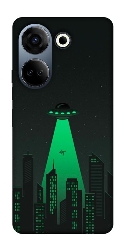 Чехол itsPrint Green ufo для TECNO Camon 20 Pro (CK7n), космос, купить оптом с доставкой