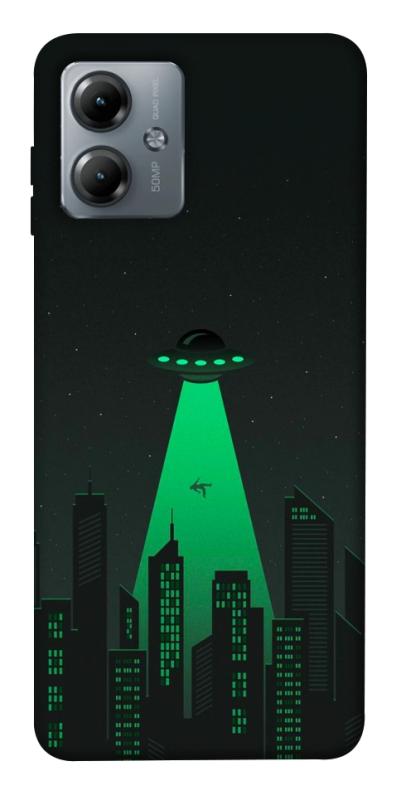 Чехол itsPrint Green ufo для Motorola Moto G14, космос, купить оптом с доставкой