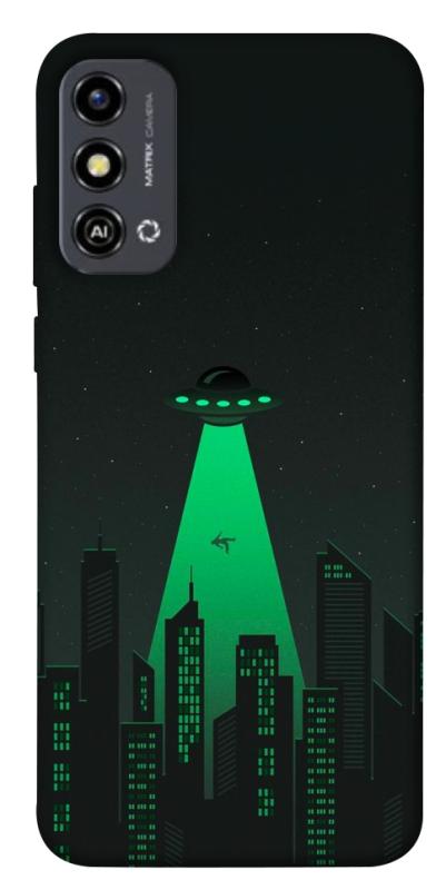 Чохол itsPrint Green ufo для ZTE Blade A53, космос, купити оптом з доставкою