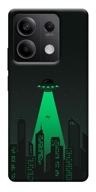 Чехол itsPrint Green ufo для Xiaomi Redmi Note 13 5G, космос, купить оптом с доставкой