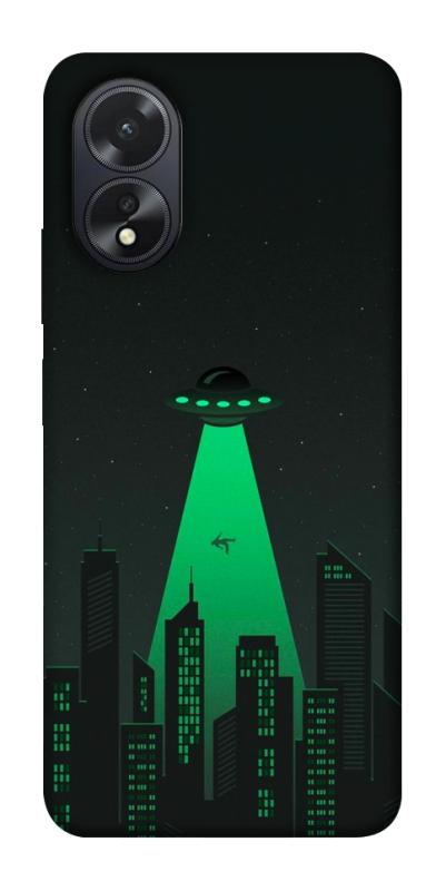 Чехол itsPrint Green ufo для Oppo A38, космос, купить оптом с доставкой
