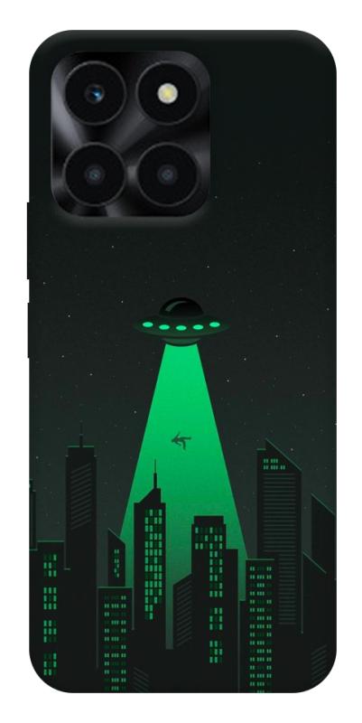 Чехол itsPrint Green ufo для Huawei Honor X6a, космос, купить оптом с доставкой