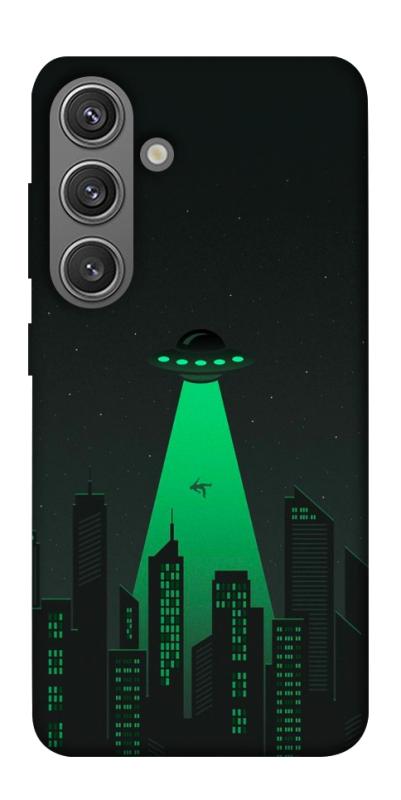 Чехол itsPrint Green ufo для Samsung Galaxy S24, космос, купить оптом с доставкой