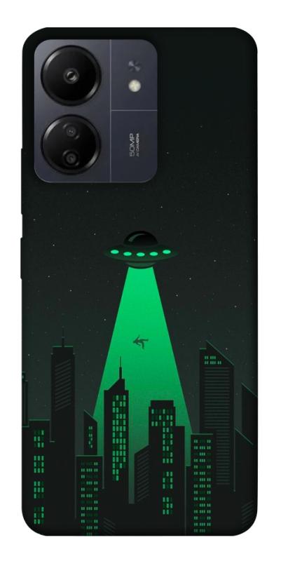 Чехол itsPrint Green ufo для Xiaomi Redmi 13C, космос, купить оптом с доставкой