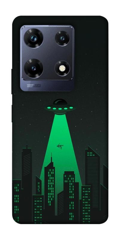 Чехол itsPrint Green ufo для Infinix Note 30 Pro, космос, купить оптом с доставкой