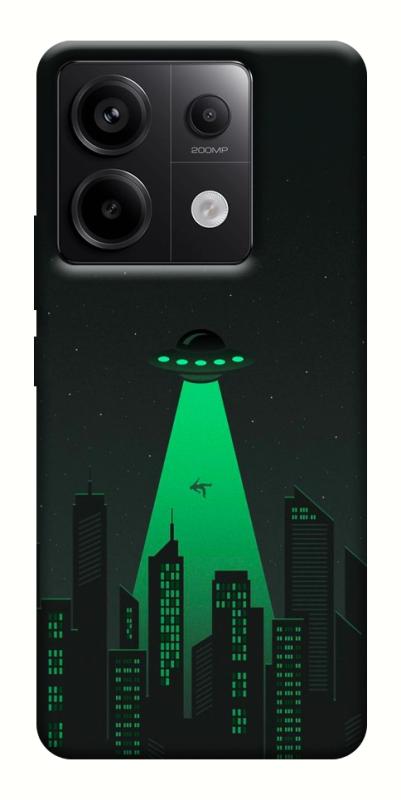 Чехол itsPrint Green ufo для Xiaomi Redmi Note 13 Pro 4G, космос, купить оптом с доставкой