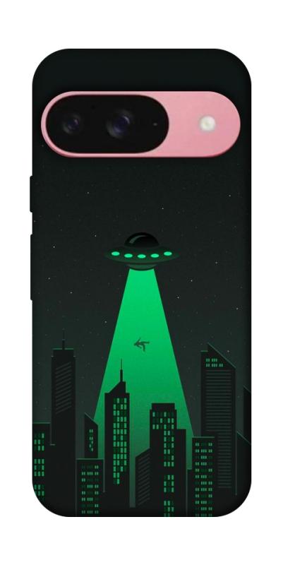 Чехол itsPrint Green ufo для Google Pixel 9, космос, купить оптом с доставкой