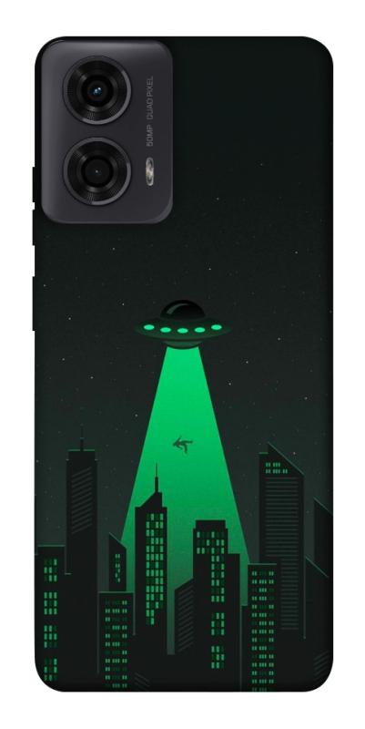 Чехол itsPrint Green ufo для Motorola Moto G24, космос, купить оптом с доставкой