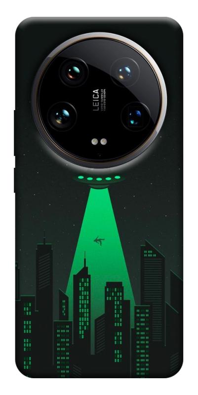 Чехол itsPrint Green ufo для Xiaomi 14 Ultra, космос, купить оптом с доставкой