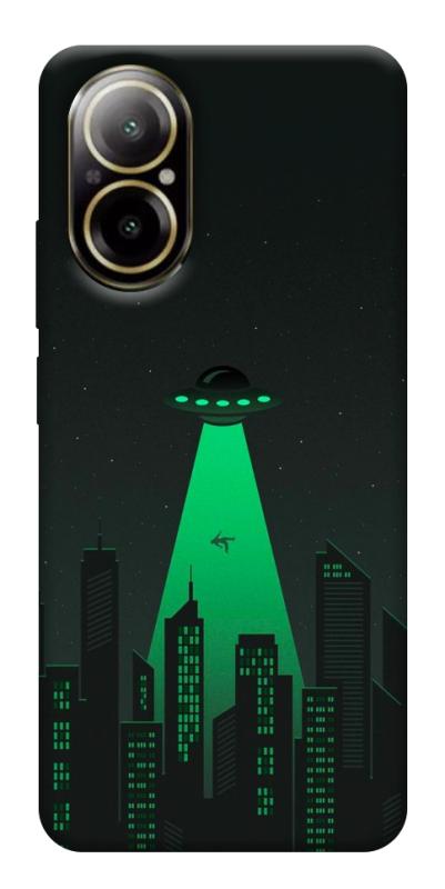 Чехол itsPrint Green ufo для Realme C67 4G, космос, купить оптом с доставкой