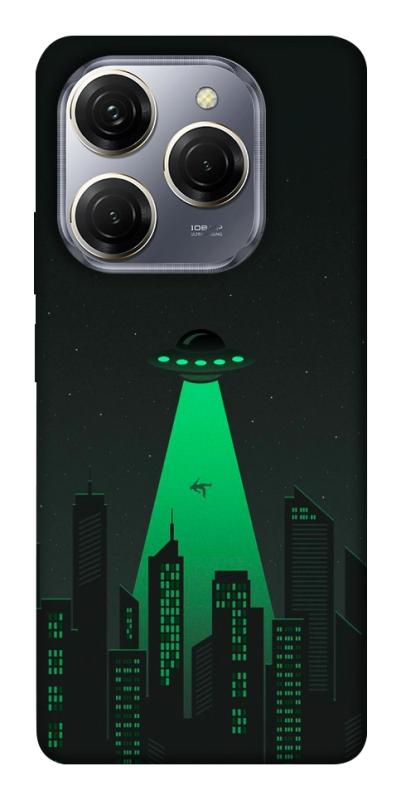 Чехол itsPrint Green ufo для TECNO Spark 20 Pro, космос, купить оптом с доставкой