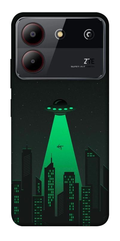 Чехол itsPrint Green ufo для ZTE Blade A54 4G, космос, купить оптом с доставкой