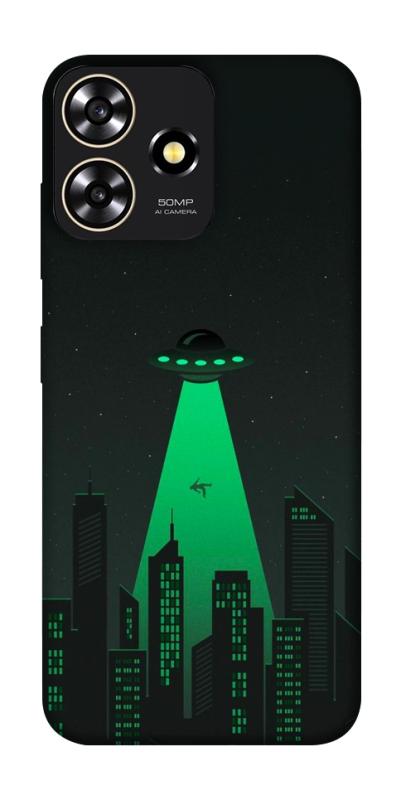 Чехол itsPrint Green ufo для ZTE Blade A73 4G, космос, купить оптом с доставкой