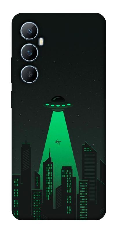 Чехол itsPrint Green ufo для Realme C65 4G, космос, купить оптом с доставкой