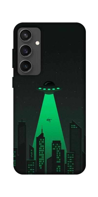 Чехол itsPrint Green ufo для Samsung Galaxy S24 FE, космос, купить оптом с доставкой