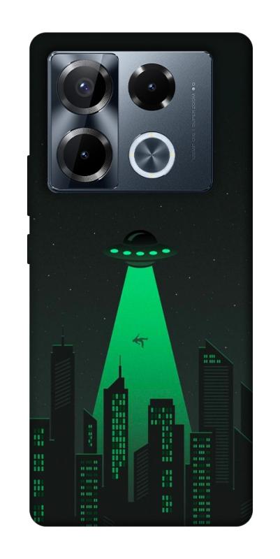 Чехол itsPrint Green ufo для Infinix Note 40 Pro 4G, космос, купить оптом с доставкой