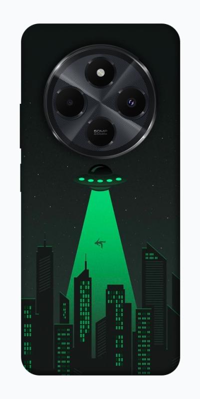 Чехол itsPrint Green ufo для Xiaomi Redmi 14C / Poco C75, космос, купить оптом с доставкой