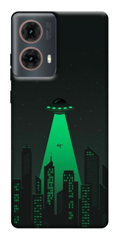 Чехол itsPrint Green ufo для Motorola Moto G85, космос, купить оптом с доставкой
