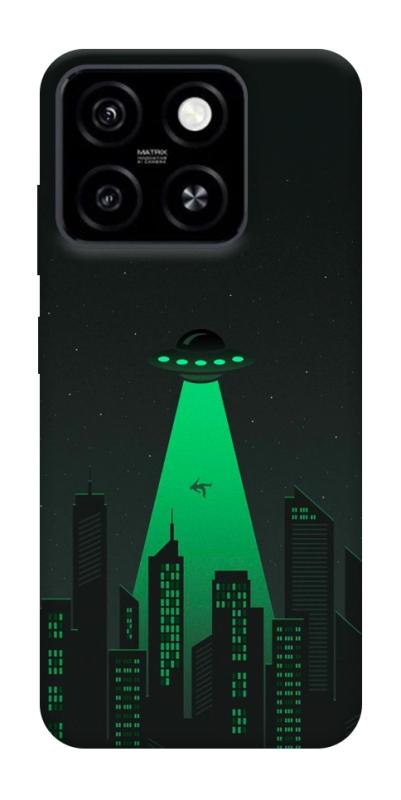 Чехол itsPrint Green ufo для ZTE Blade A55 4G, космос, купить оптом с доставкой