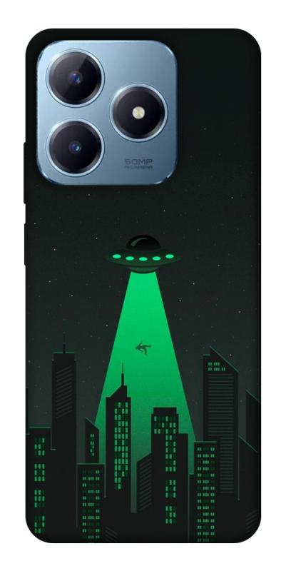Чехол itsPrint Green ufo для Realme C63 4G, космос, купить оптом с доставкой