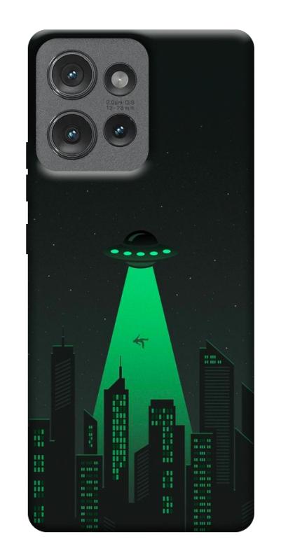 Чехол itsPrint Green ufo для Motorola Edge 50, космос, купить оптом с доставкой