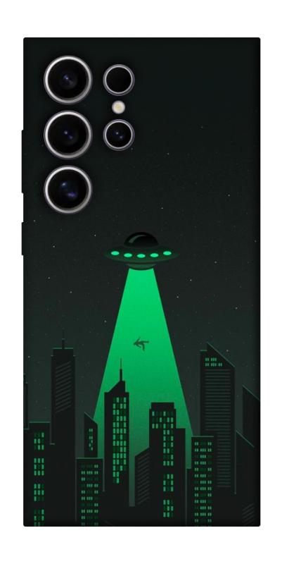 Чехол itsPrint Green ufo для Samsung Galaxy S25 Ultra, космос, купить оптом с доставкой