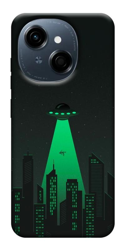 Чехол itsPrint Green ufo для TECNO Spark Go 1, космос, купить оптом с доставкой
