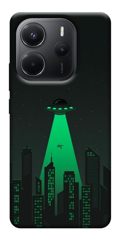 Чехол itsPrint Green ufo для Xiaomi Redmi Note 14 4G (Int. version), космос, купить оптом с доставкой