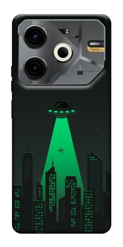 Чехол itsPrint Green ufo для TECNO Pova 6 Neo (LI6), космос, купить оптом с доставкой