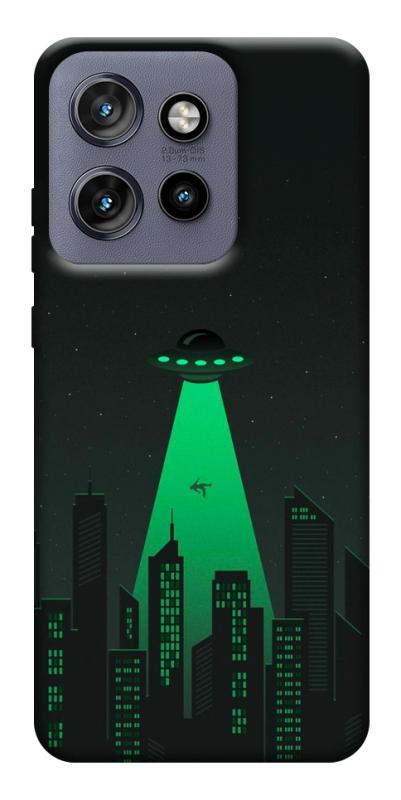 Чехол itsPrint Green ufo для Motorola Edge 50 Neo, космос, купить оптом с доставкой