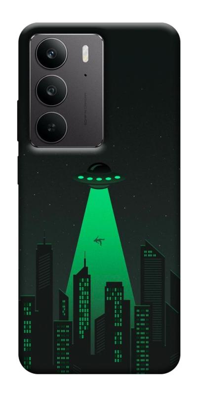 Чехол itsPrint Green ufo для Realme C75, космос, купить оптом с доставкой