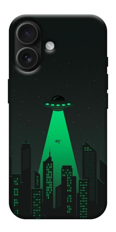 Чехол itsPrint Green ufo для Apple iPhone 17 (6.3"), космос, купить оптом с доставкой