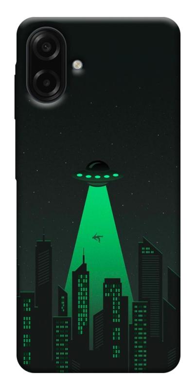 Чехол itsPrint Green ufo для Samsung Galaxy A07, космос, купить оптом с доставкой