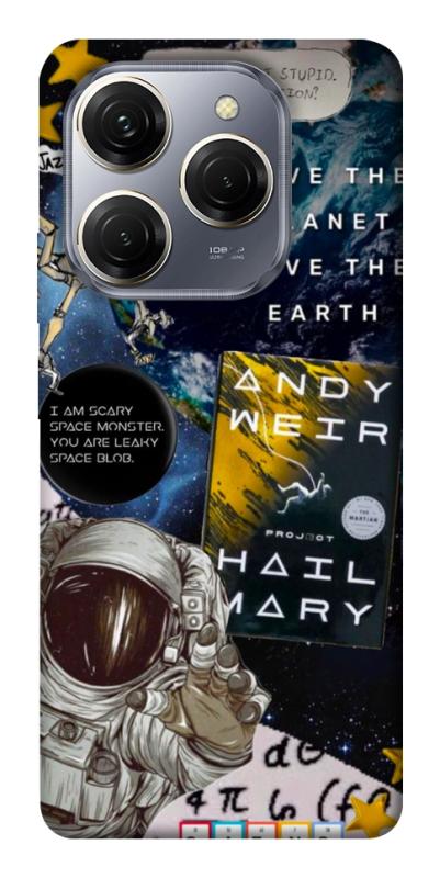 Чехол itsPrint Hail mary collage для TECNO Spark 20 Pro, космос, купить оптом с доставкой