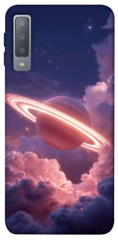 Чехол itsPrint Pink Saturn для Samsung A750 Galaxy A7 (2018), космос, купить оптом с доставкой
