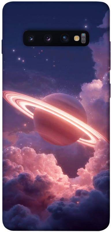 Чехол itsPrint Pink Saturn для Samsung Galaxy S10+, космос, купить оптом с доставкой
