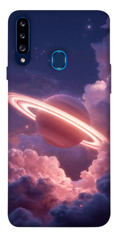 Чехол itsPrint Pink Saturn для Samsung Galaxy A20s, космос, купить оптом с доставкой