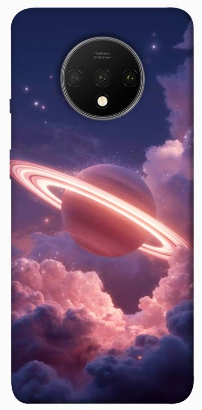 Чохол itsPrint Pink Saturn для OnePlus 7T, космос, купити оптом з доставкою